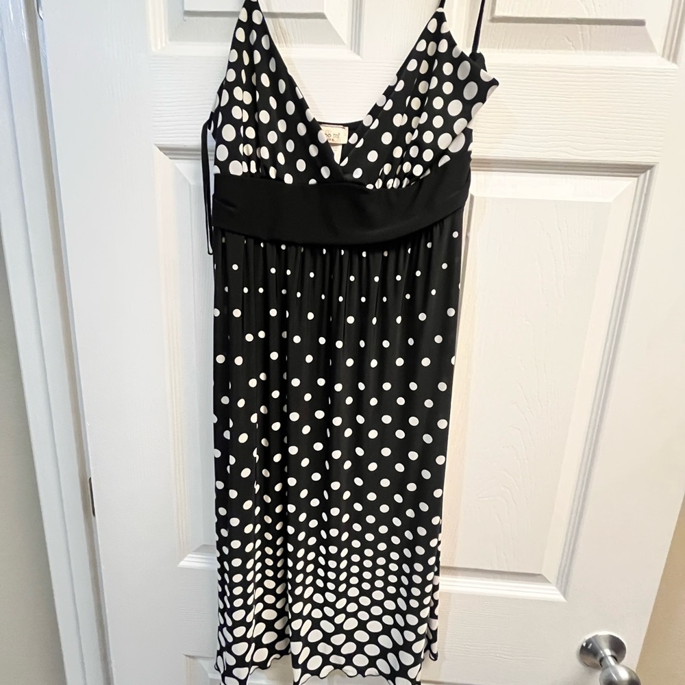 Black and White Polka Dot Dress